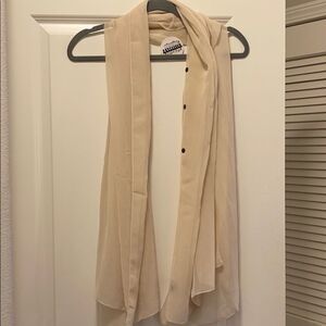 NWT Boutique Chiffon Scarf with Buttons